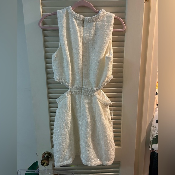 MARBLE Sparkling Cream Mini Dress - Picture 3 of 6